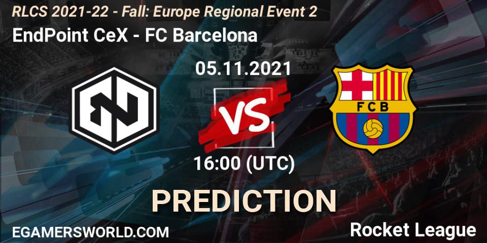EndPoint CeX - FC Barcelona: прогноз. 05.11.21, Rocket League, RLCS 2021-22 - Fall: Europe Regional Event 2