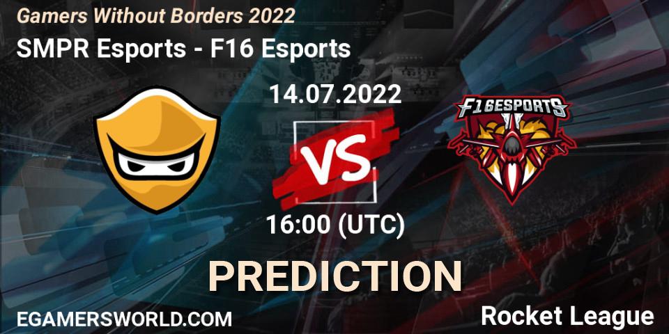 SMPR Esports - F16 Esports: прогноз. 14.07.2022 at 16:00, Rocket League, Gamers Without Borders 2022