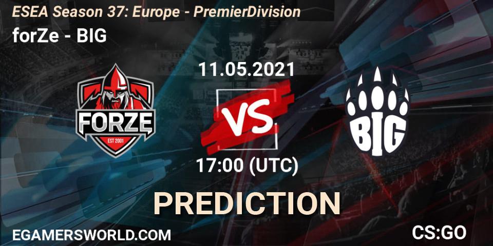 forZe - BIG: прогноз. 03.06.2021 at 17:00, Counter-Strike (CS2), ESEA Season 37: Europe - Premier Division