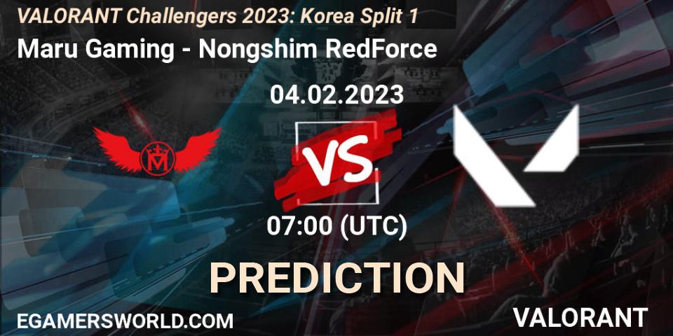 Maru Gaming - Nongshim RedForce: прогноз. 04.02.23, VALORANT, VALORANT Challengers 2023: Korea Split 1