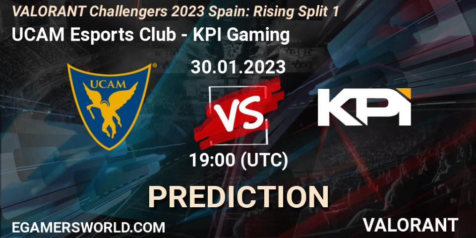 UCAM Esports Club - KPI Gaming: прогноз. 30.01.23, VALORANT, VALORANT Challengers 2023 Spain: Rising Split 1