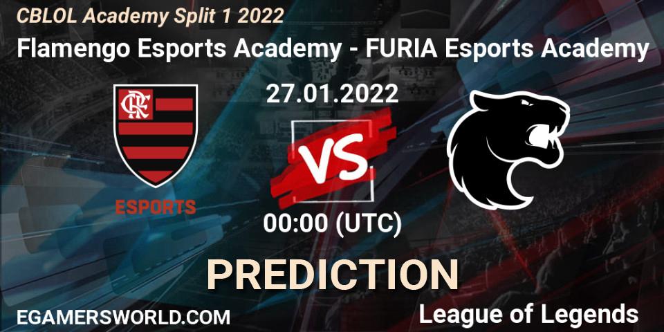 Flamengo Esports Academy - FURIA Esports Academy: прогноз. 26.01.2022 at 23:00, LoL, CBLOL Academy Split 1 2022