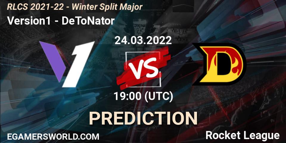 Version1 - DeToNator: прогноз. 24.03.2022 at 21:00, Rocket League, RLCS 2021-22 - Winter Split Major
