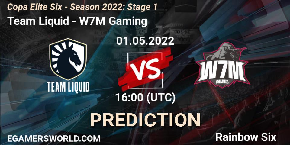Team Liquid - W7M Gaming: прогноз. 01.05.22, Rainbow Six, Copa Elite Six - Season 2022: Stage 1