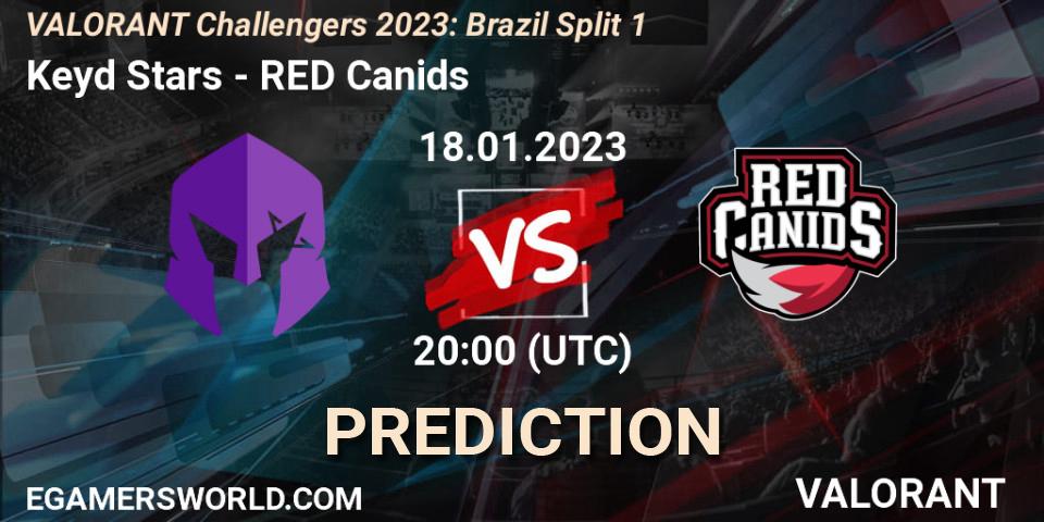 Keyd Stars - RED Canids: прогноз. 18.01.2023 at 20:00, VALORANT, VALORANT Challengers 2023: Brazil Split 1