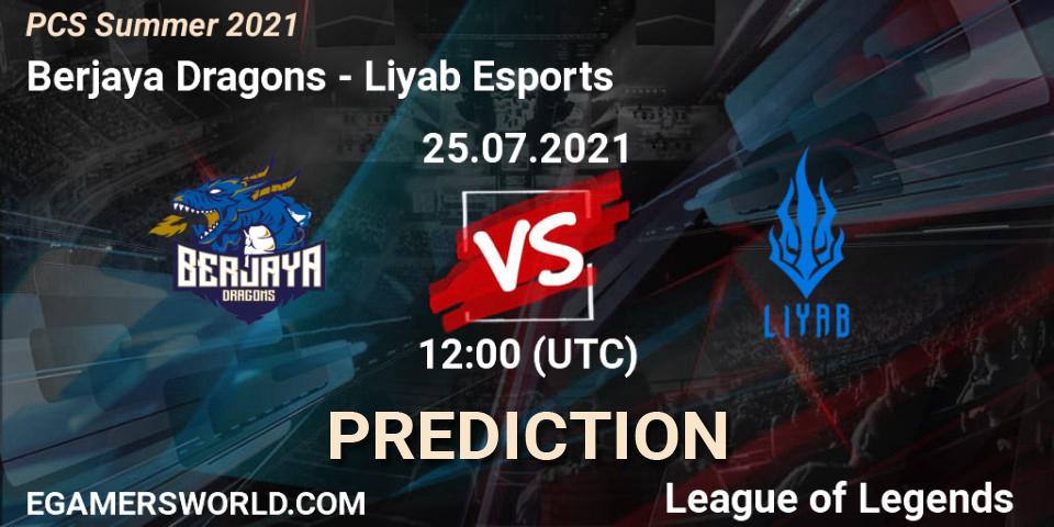 Berjaya Dragons - Liyab Esports: прогноз. 25.07.2021 at 12:00, LoL, PCS Summer 2021