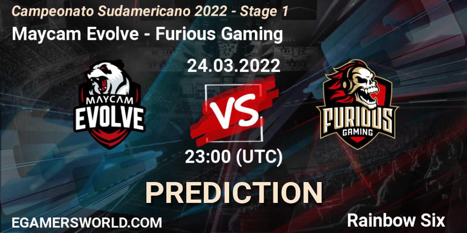 Maycam Evolve - Furious Gaming: прогноз. 25.03.2022 at 01:00, Rainbow Six, Campeonato Sudamericano 2022 - Stage 1