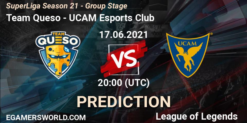 Team Queso - UCAM Esports Club: прогноз. 17.06.2021 at 20:00, LoL, SuperLiga Season 21 - Group Stage 
