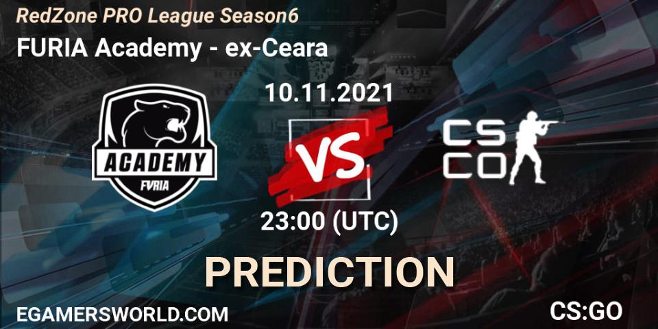 FURIA Academy - ex-Ceara: прогноз. 10.11.2021 at 23:00, Counter-Strike (CS2), RedZone PRO League Season 6