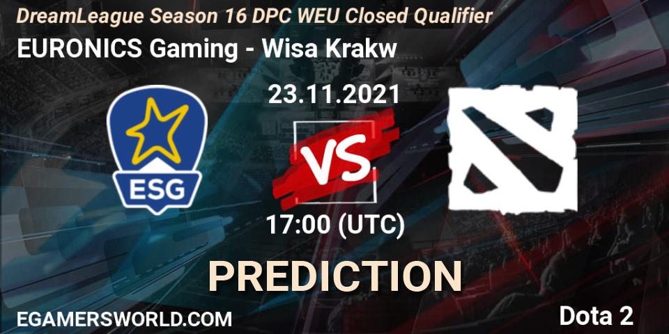 EURONICS Gaming - Wisła Kraków: прогноз. 23.11.2021 at 17:00, Dota 2, DPC 2022 Season 1: Euro - Closed Qualifier (DreamLeague Season 16)