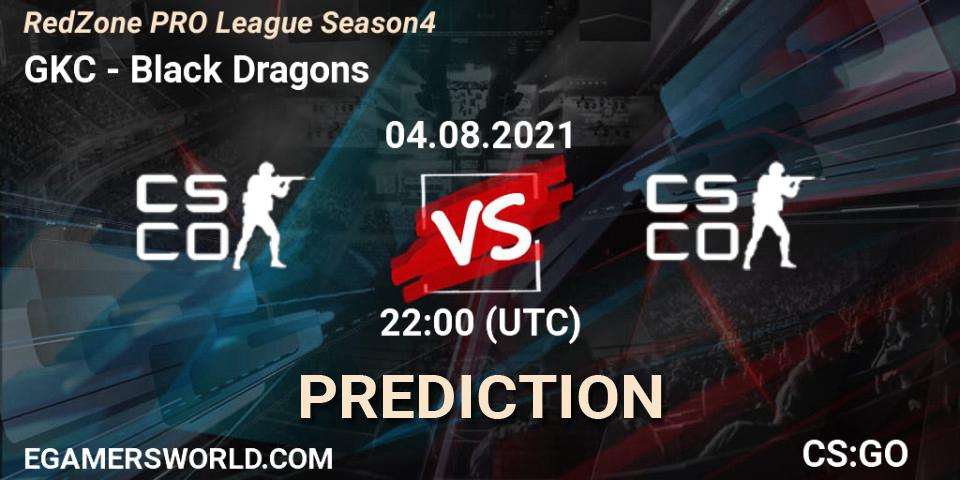 GKC - Black Dragons: прогноз. 06.08.2021 at 20:00, Counter-Strike (CS2), RedZone PRO League Season 4
