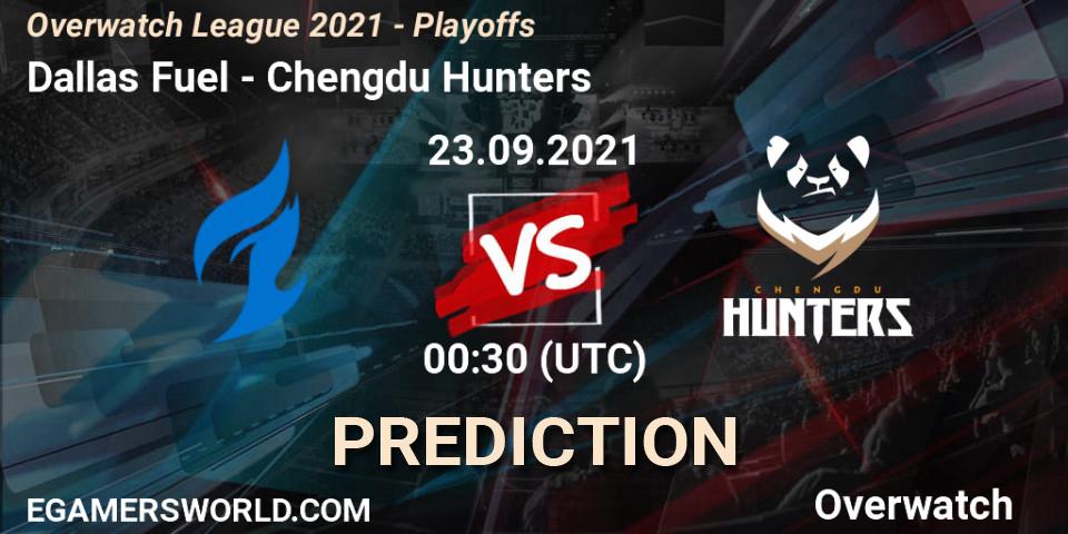 Dallas Fuel - Chengdu Hunters: прогноз. 23.09.2021 at 02:30, Overwatch, Overwatch League 2021 - Playoffs