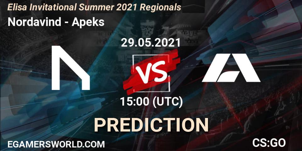 Nordavind - Apeks: прогноз. 29.05.2021 at 15:00, Counter-Strike (CS2), Elisa Invitational Summer 2021 Regionals