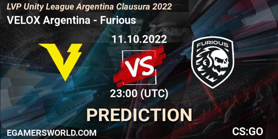 VELOX Argentina - Furious: прогноз. 11.10.22, CS2 (CS:GO), LVP Unity League Argentina Clausura 2022