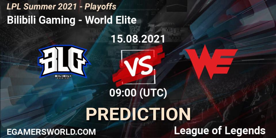 Bilibili Gaming - World Elite: прогноз. 15.08.2021 at 09:00, LoL, LPL Summer 2021 - Playoffs