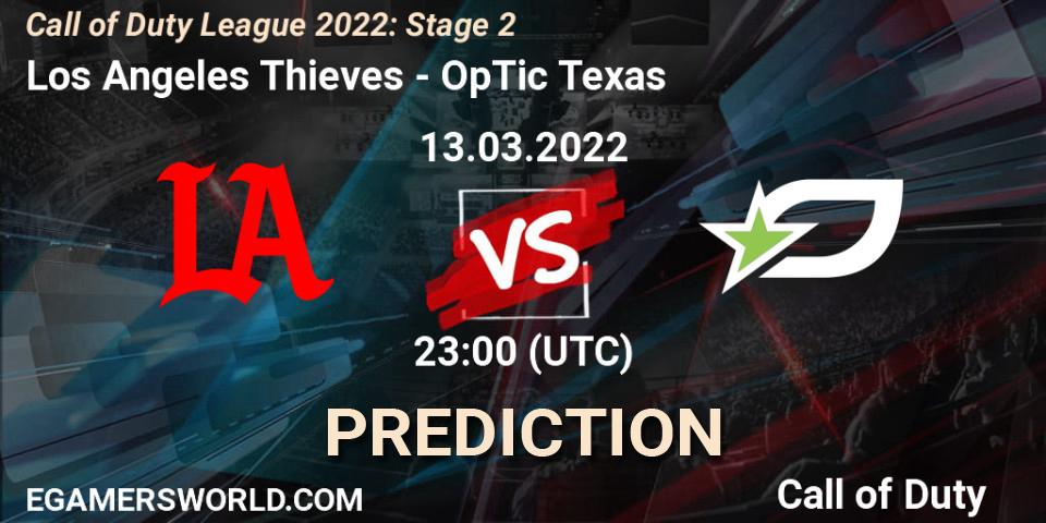 Los Angeles Thieves - OpTic Texas: прогноз. 13.03.2022 at 22:00, Call of Duty, Call of Duty League 2022: Stage 2