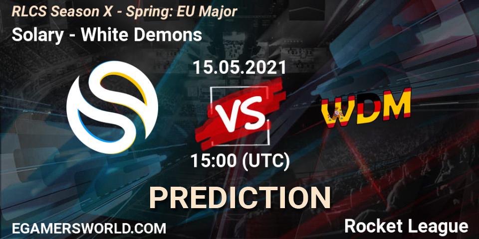 Solary - White Demons: прогноз. 15.05.2021 at 15:00, Rocket League, RLCS Season X - Spring: EU Major