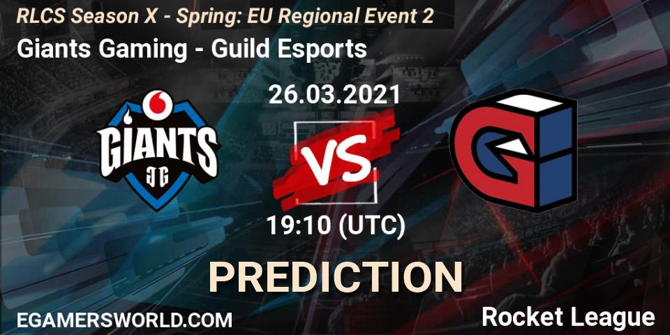 Giants Gaming - Guild Esports: прогноз. 26.03.2021 at 19:00, Rocket League, RLCS Season X - Spring: EU Regional Event 2