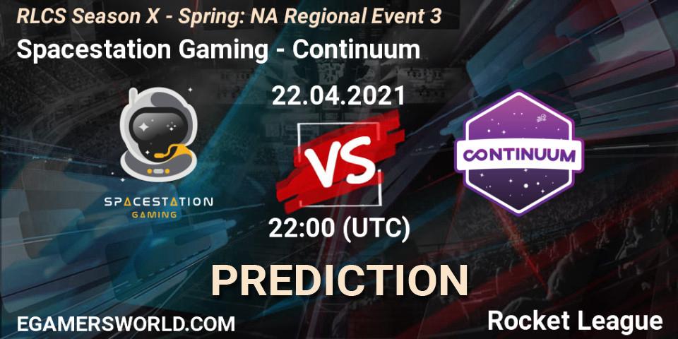 Spacestation Gaming - Continuum: прогноз. 22.04.2021 at 22:00, Rocket League, RLCS Season X - Spring: NA Regional Event 3