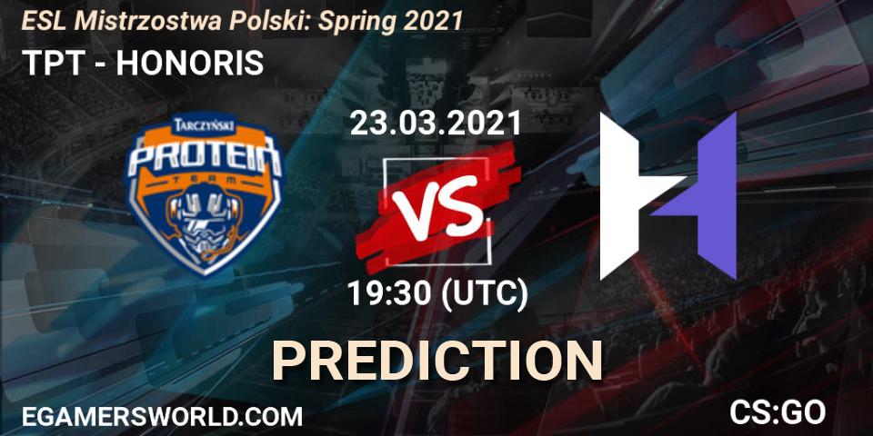 TPT - HONORIS: прогноз. 23.03.2021 at 19:30, Counter-Strike (CS2), ESL Mistrzostwa Polski: Spring 2021