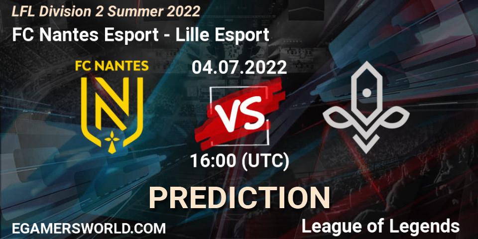 FC Nantes Esport - Lille Esport: прогноз. 04.07.2022 at 16:00, LoL, LFL Division 2 Summer 2022