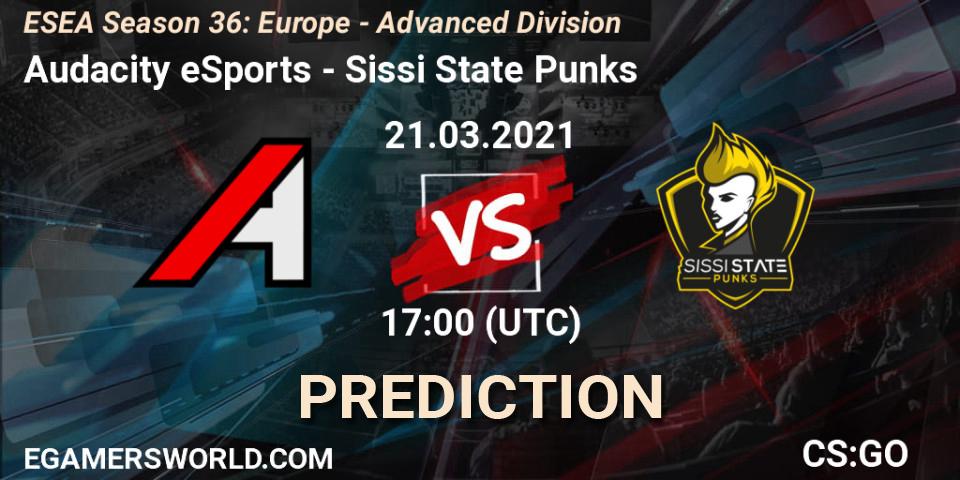 Audacity eSports - Sissi State Punks: прогноз. 21.03.2021 at 17:00, Counter-Strike (CS2), ESEA Season 36: Europe - Advanced Division