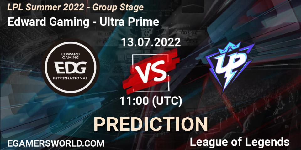 Edward Gaming - Ultra Prime: прогноз. 13.07.22, LoL, LPL Summer 2022 - Group Stage
