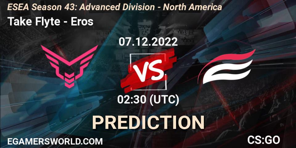 Take Flyte - Eros: прогноз. 07.12.22, CS2 (CS:GO), ESEA Season 43: Advanced Division - North America