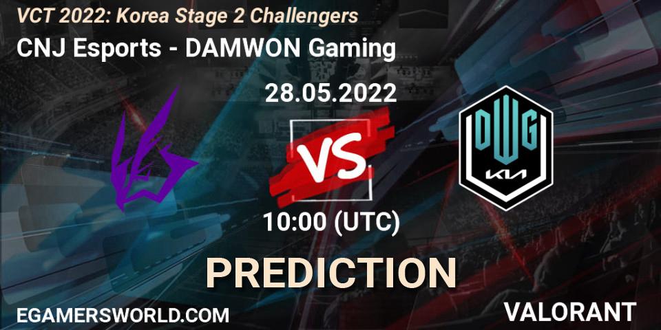 CNJ Esports - DAMWON Gaming: прогноз. 28.05.2022 at 10:00, VALORANT, VCT 2022: Korea Stage 2 Challengers