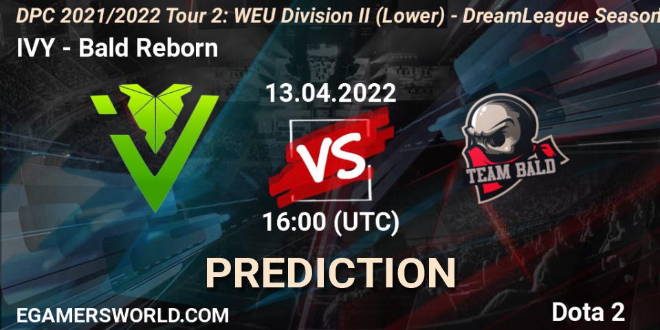 IVY - Bald Reborn: прогноз. 13.04.22, Dota 2, DPC 2021/2022 Tour 2: WEU Division II (Lower) - DreamLeague Season 17