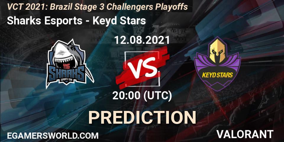 Sharks Esports - Keyd Stars: прогноз. 12.08.2021 at 20:30, VALORANT, VCT 2021: Brazil Stage 3 Challengers Playoffs