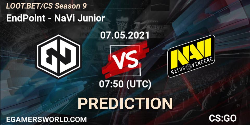 EndPoint - NaVi Junior: прогноз. 07.05.2021 at 07:50, Counter-Strike (CS2), LOOT.BET/CS Season 9