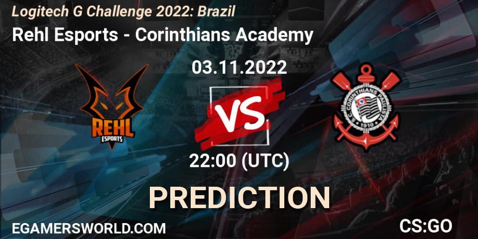 Rehl Esports - Corinthians Academy: прогноз. 03.11.2022 at 22:00, Counter-Strike (CS2), Logitech G Challenge 2022: Brazil