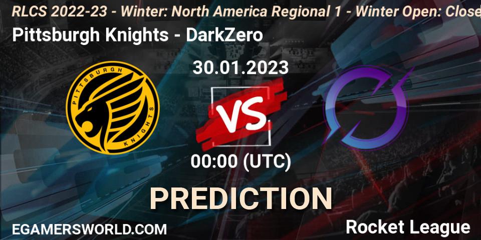 Pittsburgh Knights - DarkZero: прогноз. 30.01.23, Rocket League, RLCS 2022-23 - Winter: North America Regional 1 - Winter Open: Closed Qualifier
