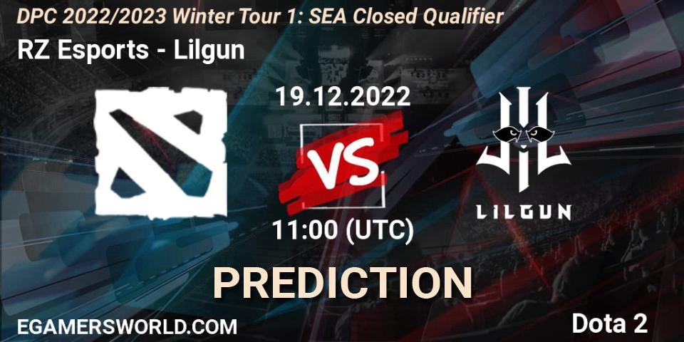 RZ Esports - Lilgun: прогноз. 19.12.2022 at 11:00, Dota 2, DPC 2022/2023 Winter Tour 1: SEA Closed Qualifier