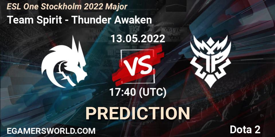 Team Spirit - Thunder Awaken: прогноз. 13.05.2022 at 17:57, Dota 2, ESL One Stockholm 2022 Major
