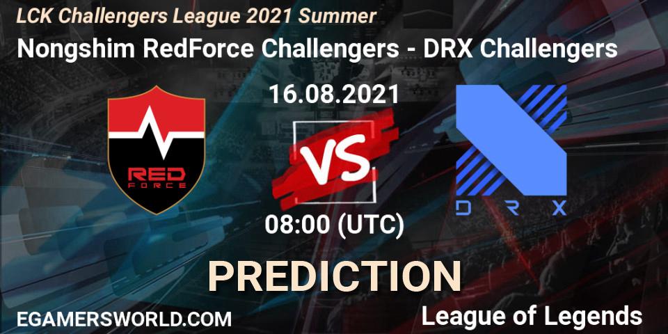 Nongshim RedForce Challengers - DRX Challengers: прогноз. 16.08.2021 at 08:00, LoL, LCK Challengers League 2021 Summer