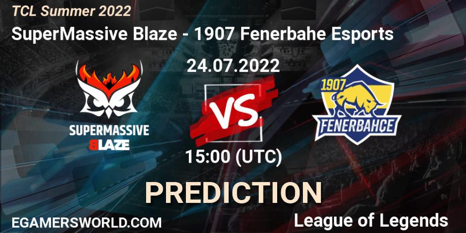 SuperMassive Blaze - 1907 Fenerbahçe Esports: прогноз. 24.07.2022 at 15:00, LoL, TCL Summer 2022