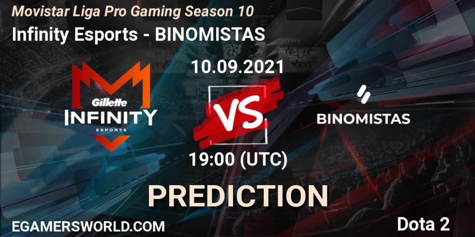 Infinity Esports - BINOMISTAS: прогноз. 10.09.21, Dota 2, Movistar Liga Pro Gaming Season 10