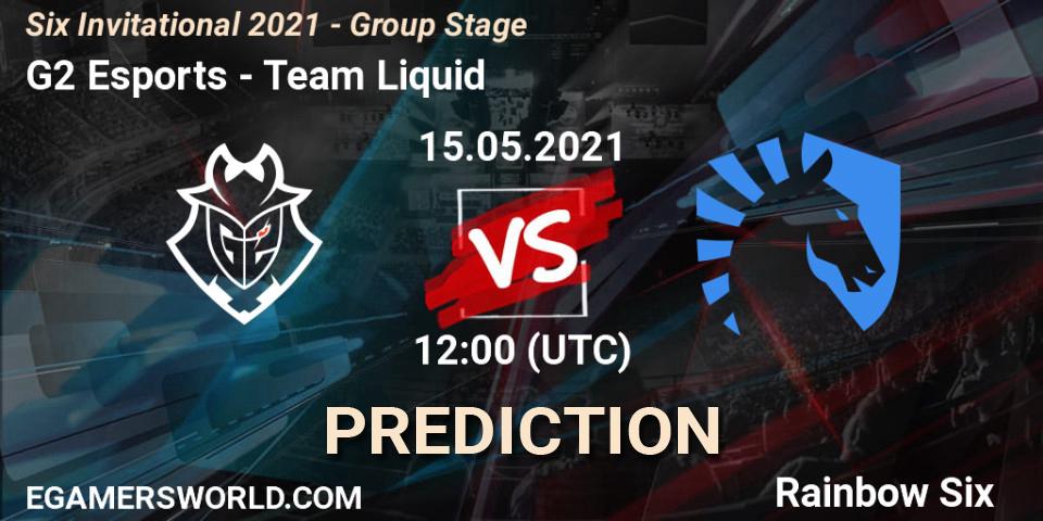 G2 Esports - Team Liquid: прогноз. 15.05.2021 at 12:00, Rainbow Six, Six Invitational 2021 - Group Stage