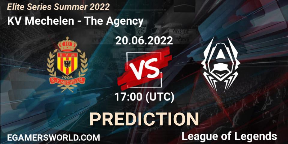 KV Mechelen - The Agency: прогноз. 20.06.2022 at 17:00, LoL, Elite Series Summer 2022