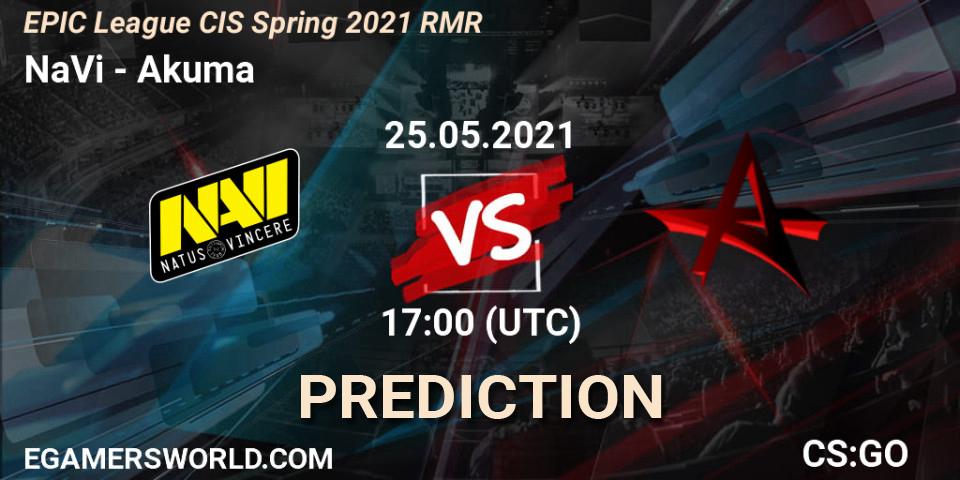 NaVi - Akuma: прогноз. 25.05.2021 at 17:30, Counter-Strike (CS2), EPIC League CIS Spring 2021 RMR
