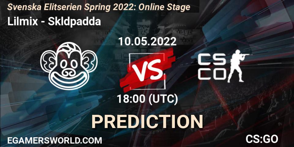 Lilmix - Sköldpadda: прогноз. 10.05.2022 at 18:00, Counter-Strike (CS2), Svenska Elitserien Spring 2022: Online Stage