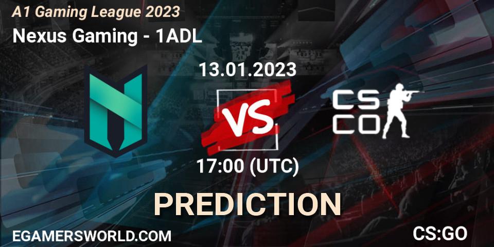 Nexus Gaming - 1ADL: прогноз. 13.01.23, CS2 (CS:GO), A1 Gaming League 2023