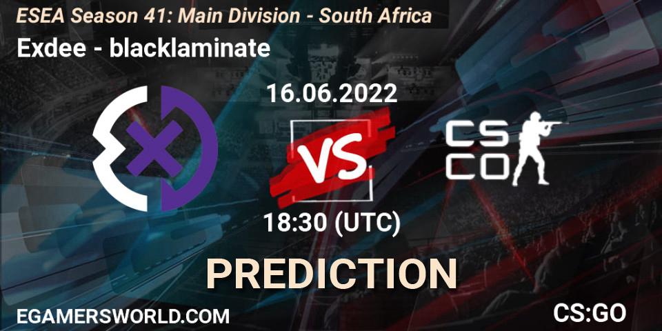 Royalty Esports - blacklaminate: прогноз. 16.06.2022 at 18:00, Counter-Strike (CS2), ESEA Season 41: Main Division - South Africa