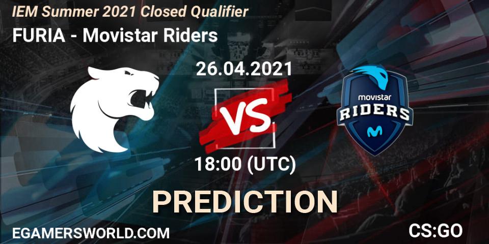 FURIA - Movistar Riders: прогноз. 26.04.2021 at 18:10, Counter-Strike (CS2), IEM Summer 2021 Closed Qualifier