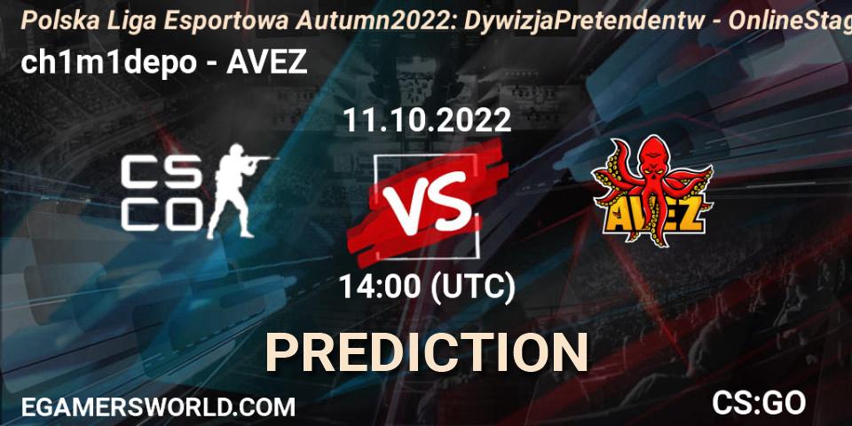 ch1m1depo - AVEZ: прогноз. 11.10.2022 at 14:00, Counter-Strike (CS2), Polska Liga Esportowa Autumn 2022: Dywizja Pretendentów - Online Stage