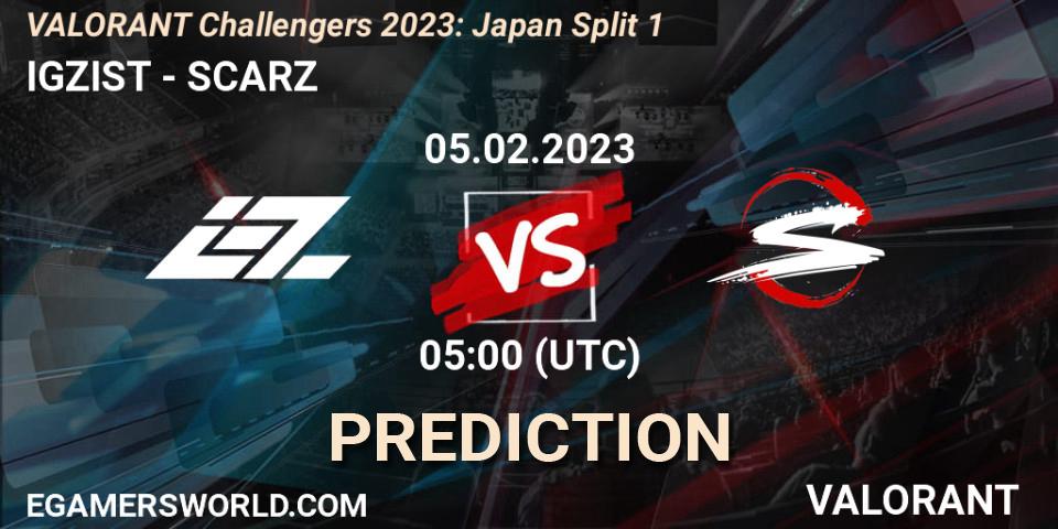 IGZIST - SCARZ: прогноз. 05.02.23, VALORANT, VALORANT Challengers 2023: Japan Split 1