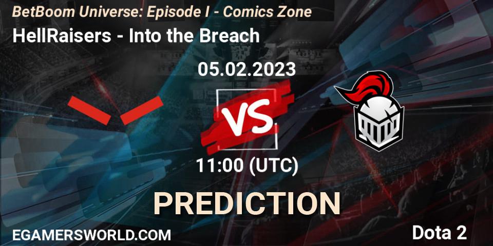 HellRaisers - Into the Breach: прогноз. 05.02.23, Dota 2, BetBoom Universe: Episode I - Comics Zone