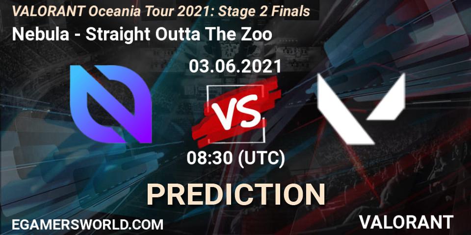 Nebula - Straight Outta The Zoo: прогноз. 03.06.2021 at 08:30, VALORANT, VALORANT Oceania Tour 2021: Stage 2 Finals